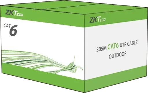 [XL600-C-B] Bobina de Cable UTP CAT 6 / 305 Metros /  Color Negro Marca ZK Teco