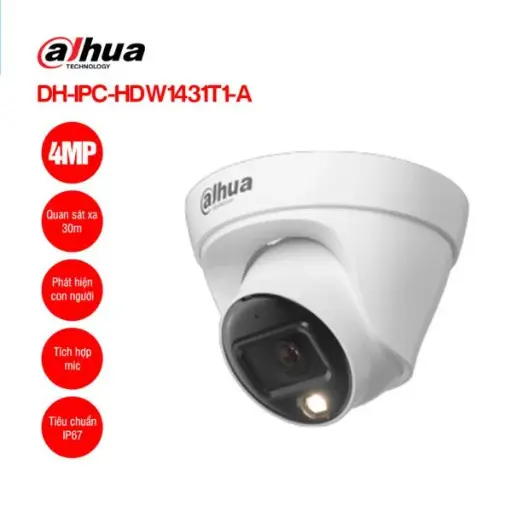 Cámara Dahua DH-IPC-HDW1431T1 en Guatemala | Domo IP 4MP