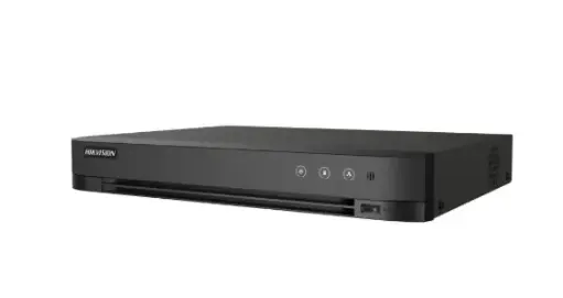 [iDS-7208HQHI-M1/XT] DVR AcuSense de 8 canales, 1080p, 1U, H.265, Audio de Dos Vías por Coaxitron, reconocimiento Facial, ACUSENSE, 1 Bahía de Disco Duro, Salida de Video en Full HD, marca Hikvision 