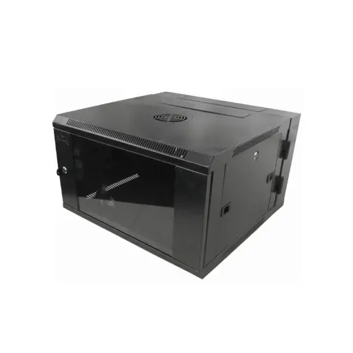 [GAB-6U-NA] Gabinete de 6U no abatible, con bandeja y ventilador, Marca ConnecTech, Medidas 53x40x30CM 