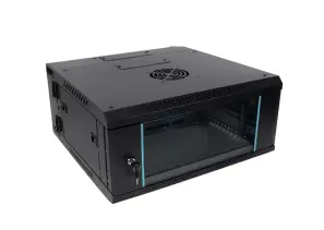 [GAB-4U-A] Gabinete de 4U abatible, con bandeja y ventilador, Marca ConnecTech, Medidas 60x60x28CM 