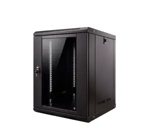 [GAB-12U-NA] Gabinete de 12U no abatible, con bandeja y ventilador, Marca ConnecTech, Medidas 53x40x60CM 