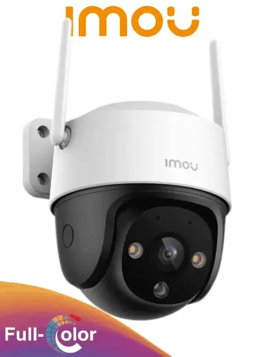 [IPC-K7CN-3HIWE] Cámara IP PT de 3MP con WiFi ofrece Full Color, audio bidireccional, 30m, micrófono y altavoz, disuasión activa sirena 110dB, autotracking, ranura MicroSD e IP66