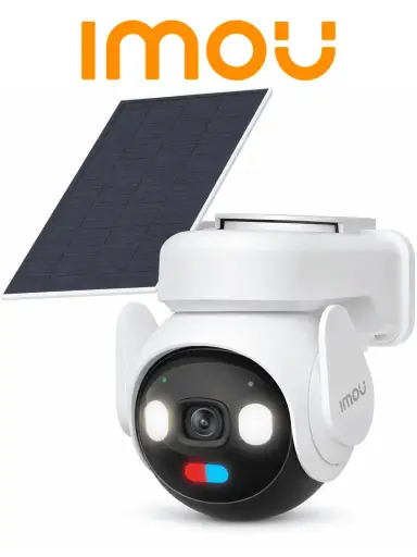 Camara IP PT de 5 Megapixeles/ Conexión dual 4G+Wi-Fi/ Grabación Continua 365 días (AOV-AlwaysOnVideo)/ Batería de Alta Duración/ Ranura para Micro SD 512GB/ Incluye Panel Solar/ Detección humana y Vehículos Marca IMOU
