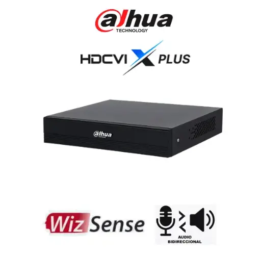 [DH-XVR1B08H-I/T] DVR de 8 canales 5MP Lite con WizSense y H.265+/ HDCVI X PLUS/ Audio Bidireccional en los 8 Canales/ Soporta 8 canales + 4 IP o hasta 12 canales IP/ SMD Plus y Búsqueda inteligente de Humanos y Vehículos Modelo DH-XVR1B08H-I/T Marca Dahua