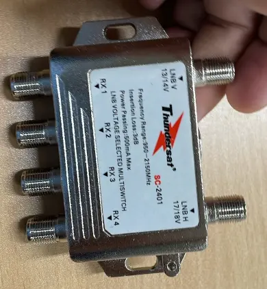 [CATV-MULT-OPT-1X4] Multi Suich Satelital 950-2,150Mhz 1X4
