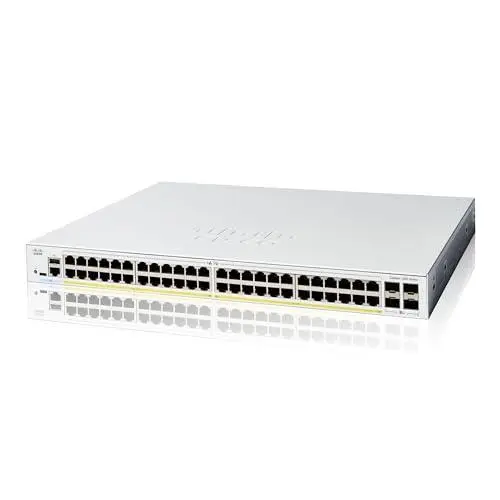 [CISCOC1200-48P-4G] Switch de 48 Puertos red administrable Smart Port GE, PoE, 4x1GE SFP, Limited Lifetime Protection de nivel empresarial, diseñado principalmente para conectar y gestionar múltiples dispositivos Modelo CISCOC1200-48P-4G Marca Cisco 