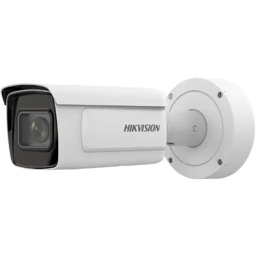 [iDS-2CD7A46G0/P-IZHSY]  Cámara IP tipo bala, resolución 4 Mpx, lente varifocal motorizado de 2.8 - 12mm, compresion H.265+, WDR 140 dB, IP67, IK10, IR 50 mt, especial para LPR tecnologia Dark Figther. Marca Hikvision 