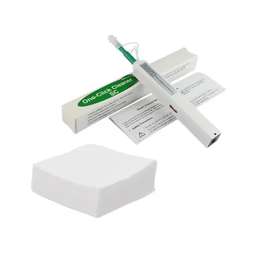 [FO-CMB-PEN+PAÑO/BOL] Combo de Limpieza Incluye: Lápiz Limpiador de Conectores SC/FC/ST + Paños Limpiadora 50 Uni. 