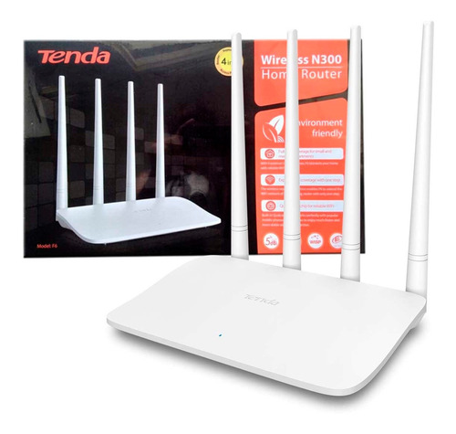 [F6] Router F6 de 4 antenas, marca Tenda