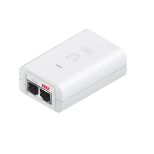 [POE-24-24W-G-WH] Adaptador 24VDC, 24W, Gigabit, color blanco, 24VDC, 1.0A, Con Puerto Gigabit, marca Ubiquiti