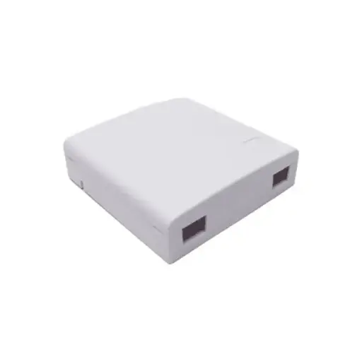 [FO-ROSETA-2P] Caja Roseta Terminal 2 Puertos Vacía Interior