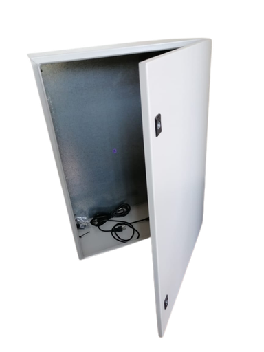[NEMA4-IP65-80X60X30] Gabinete metálico tipo nema 4/ip65 de 80x60x30 cm c/platina.