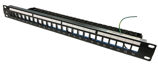 [PP-SP-PMOD-24-N] SUPRANET, PATCH PANEL, MODULAR, 12 o 24 PUERTOS, 1RMS