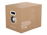 [UISP-Cable-Carrier] Ubiquiti UISP Cable Carrier - Cable al por mayor - 305 m, 6.8 mm STP CAT 5e exterior, sólido negro