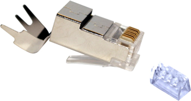 [RJ45-6A-BLINDADO-LINET] Conector RJ45 STP CAT 6A Blindado 
