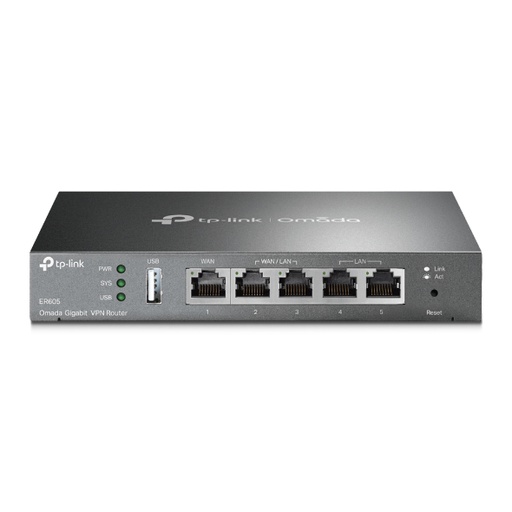 [ER605] Router VPN Gigabit, Linea Omada, 3 puertos WAN, marca TP-Link