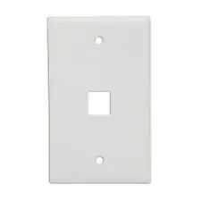 [SP-FP-01-02] SUPRANET/PLACA PLANA VERTICAL/ 1 PUERTO /blanco