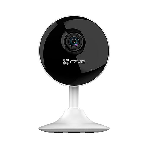 [CS-C1C-F0-1E2WF] Cámara Ezviz C1C, resolución 2 MPX, lente fijo 2.8mm, WIFI, micrófono y altavoz, IR 12 metros, soporta Micro SD hasta 256GB (no incluida), 5V. Marca Ezviz