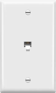 [PLACA-1P-RJ11] Placa de red para empotrar 1 puerto rj11