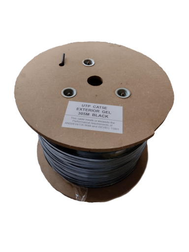 [U-5-E-GEL-LANCAB-MTS] Bobina UTP 305 mts Cat5 exterior con gel, por metros marca LANCAB
