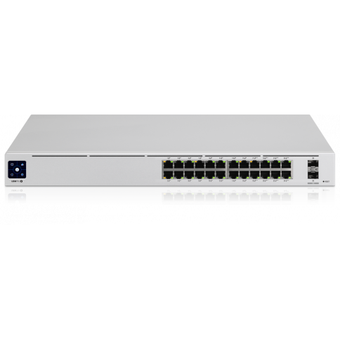 [USW-24] Ubiquiti UniFi Switch USW-24 - Conmutador - Gestionado Ubiquiti 24 x 10/100/1000 + 2 x Gigabit SFP sobremesa, montaje en rack