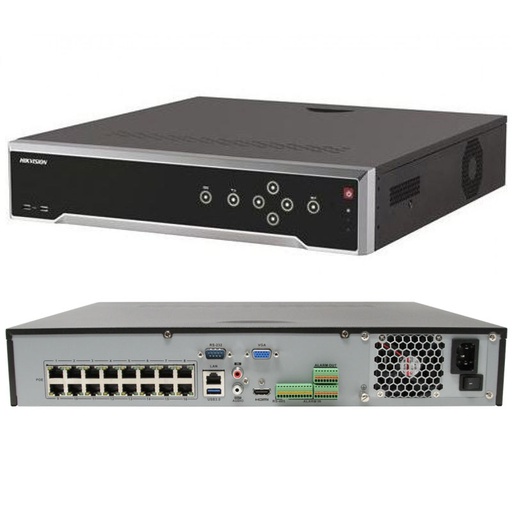 [DS-7732NI-K4/16P] HIKVISION DS-7732NI-K4/16P NVR DE 32 CH 16 POE RESOLUCIÓN MÁXIMA DE 8 MP SOPORTA 4 HDD DE 10 TB C/U.