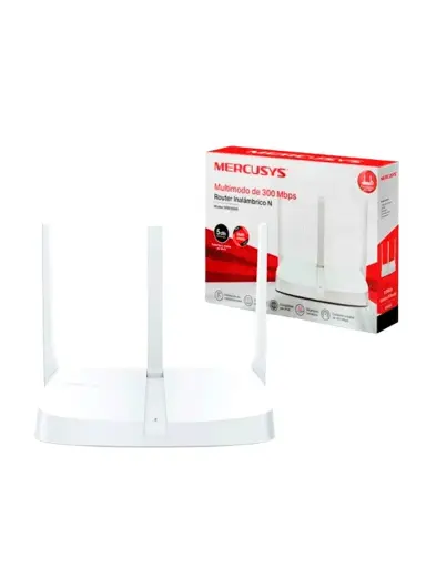 [MW306R] MW306R MERCUSYS Router Inalámbrico N a 300 Mbps, 1 10/100M WAN + 3 10/100M LAN, 3  antenas de 5dBi.