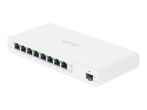 [UISP-S] Ubiquiti UISP - Conmutador - 8 x 10/100/1000 (PoE) + 1 x Gigabit SFP - sobremesa - PoE (110 W)