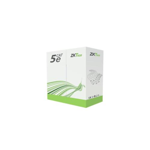 [U-5-I-ZKT] Bobina de cable UTP cat5e de 305mts para interior color blanco, marca ZKTeco