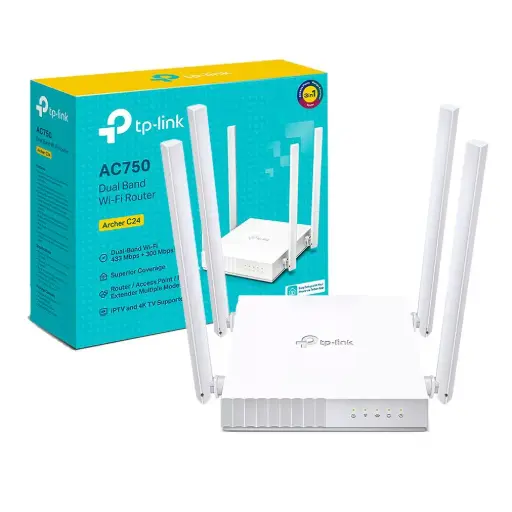 [ARCHER C24] AC750 ROUTER INALAMBRICO DOBLE BANDA 300MBPS - 433MBPS 4 ANTENAS TP-LINK
