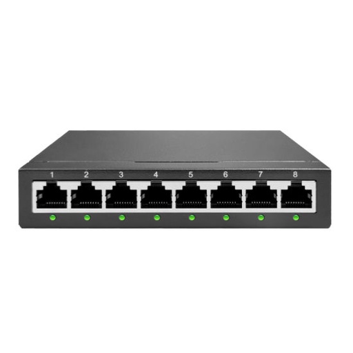 [FO-SW-POE-CASE/6P] Switch PoE Inverso base 100 de 6 puertos