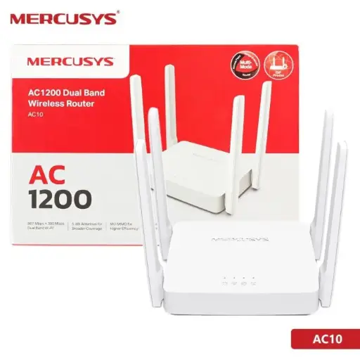 [AC10] Router Inalámbrico de Doble Banda AC1200, Mercusys