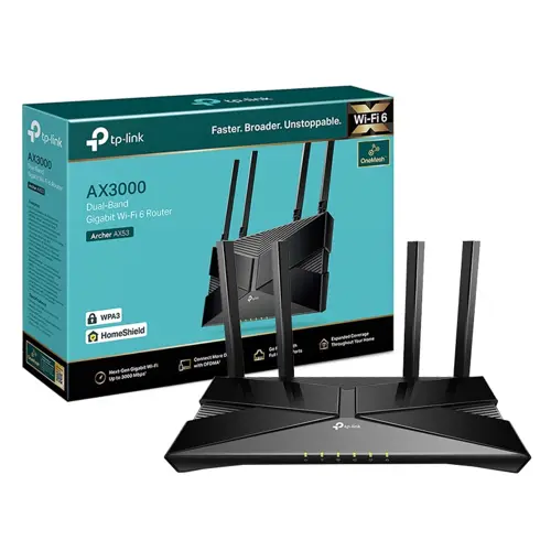 [ARCHER-AX53] Router Wi-Fi 6 Gigabit de doble banda AX3000 Marca TP-LINK