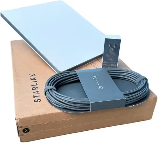 [Kit-Starlink-Mini] Kit de antena Starlink Mini para internet satelital, el kit incluye antena mini, cable de fabrica y transformador