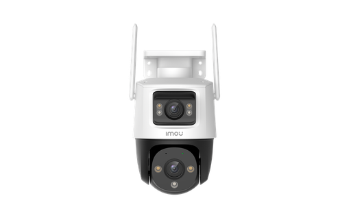 [IPC-S7XN-8M0WED] Cámara Imou Crusier Dual, con 2 lentes uno fijo de 3mpx y otro rotativo de 5mpx, para un total de 8mpx en vigilancia, con audio en doble vía y manejo de sistema motorizado