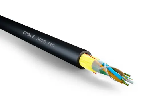 [FO-DIELEC-48H/5KM] Fibra dieléctrica chaqueta sencilla 100% Kevlar auto soportada  48 hilos 5km Marca Genérica  