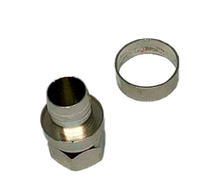 [CATV-CONN-RG11] Conector a presión con anillo para cable coaxial Rg11 (Bolsa)
