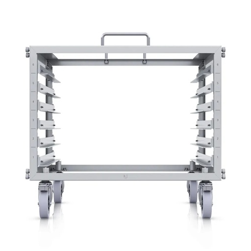 [U-RACK-6U-TL] Paquete TWA de Ubiquiti U-Rack-6U-TL Mini Rack sin herramientas de tamaño 6U con panel de conexión en blanco de 24 puertos y paño de microfibra