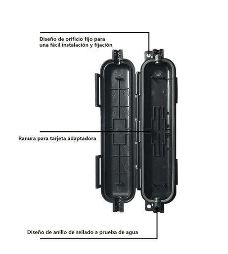 [FO-NAP-1P-VACIA] Caja NAP de protección vacía de 1 puerto SC 