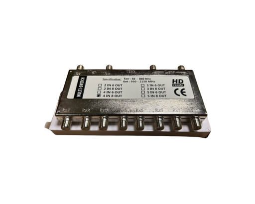 [CATV-SW-SATELITAL-8P] MultiSwich Satelital de 3x8 puertos 950-2150MHZ 