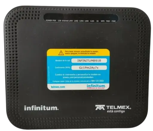[FO-ONU-ATW-622G]  Router Marca Telmex Modelo Atw-622g Ont 2 Bandas Nuevo Negro