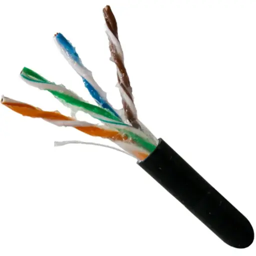 [71R201] LINET BOBINA 305 METROS CABLE UTP CAT6 PARA EXTERIOR CON GEL 100% cobre