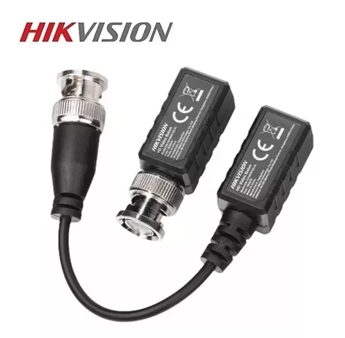 [DS-1H18S/E(C)] Kit de Transceptor (Balluns) TURBOHD con Boton Push / Hasta 8 MP (4K) / 100% Cobre / Soporta HD-TVI / AHD / CVI / CVBS / Audio por Coaxitron / Datos para Menu de Configurar de Cámaras, Balluns, Resolución hasta 8 megapíxeles, Distancia video hasta 400m (1MP o analógico)