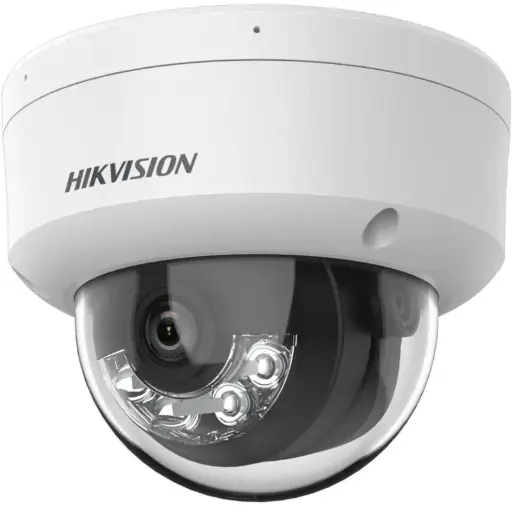 [DS-2CD1143G2-LIU] Domo IP 4 Megapixel / Lente 2.8 mm / Dual Light (30 mts IR + 30 mts Luz Blanca) / Micrófono Integrado / Antivandálico IK08 / ACUSENSE Lite / Exterior IP67 / H.265 / PoE / ONVIF / Micro SD