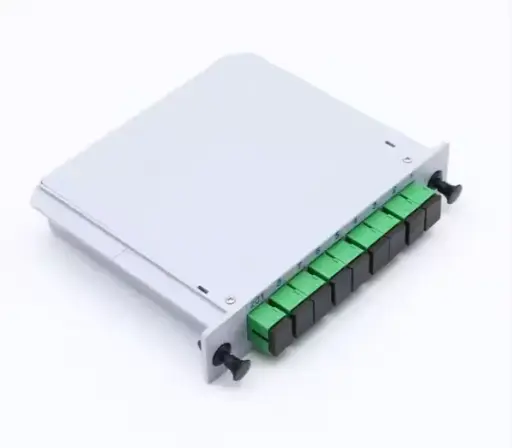 [FO-PLC-1X8-CASET-SC/APC] Splitter Óptico Cassette PLC 1x8 SC/APC 