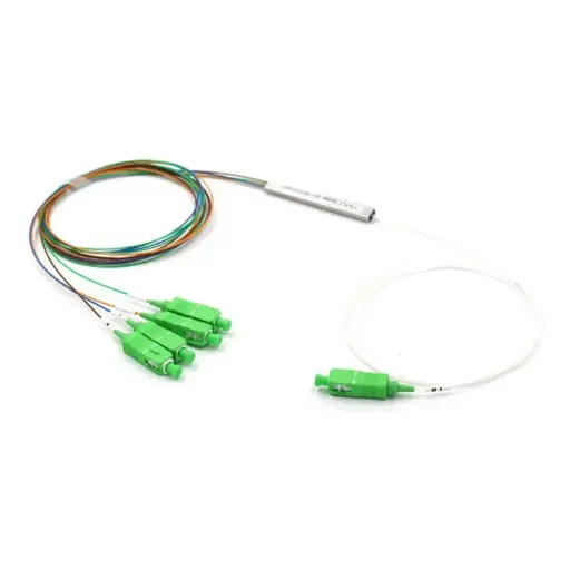 [FO-PLC-1X4/SC/AP-COLOR] Splitter Óptico PLC 1x4 SC/AP (hilos de colores)
