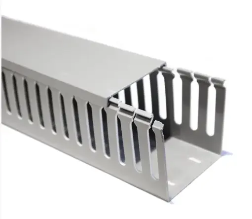 [CATRPD-808008] CATCOM - RPD-808008 CANALETA PVC RANURADA 3" X 3" X 2MTS CON SEPARACIÓN DE 8MM, COLOR GRIS, CATCOM