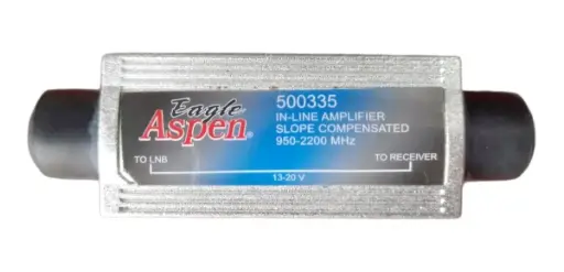 [CATV-AMPLI-LINEA] Amplificador De Señal para Coaxial (Televisor) de 950-2,150 Mhz Marca Eagle Aspen 500335 